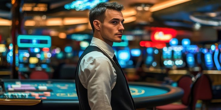 Pengguna membaca bantuan mobile 12toto